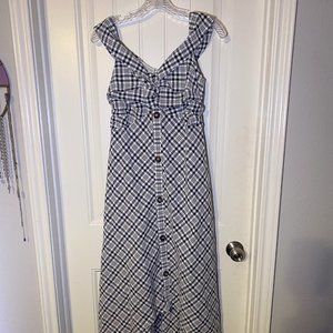 NWT Nasty Gal Plaid Maxi Dress